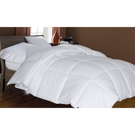 White Goose Down And Feather Comforter, White, Queen
